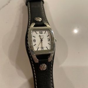 Genuine leather Fossil watch